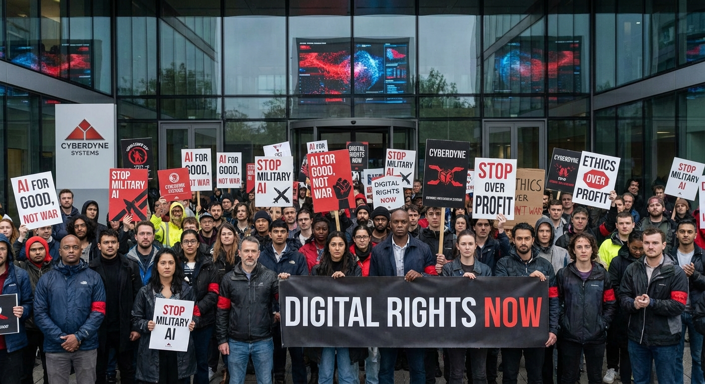 Протесты у офисов OpenAI: 1.5 млн человек против военного ИИ