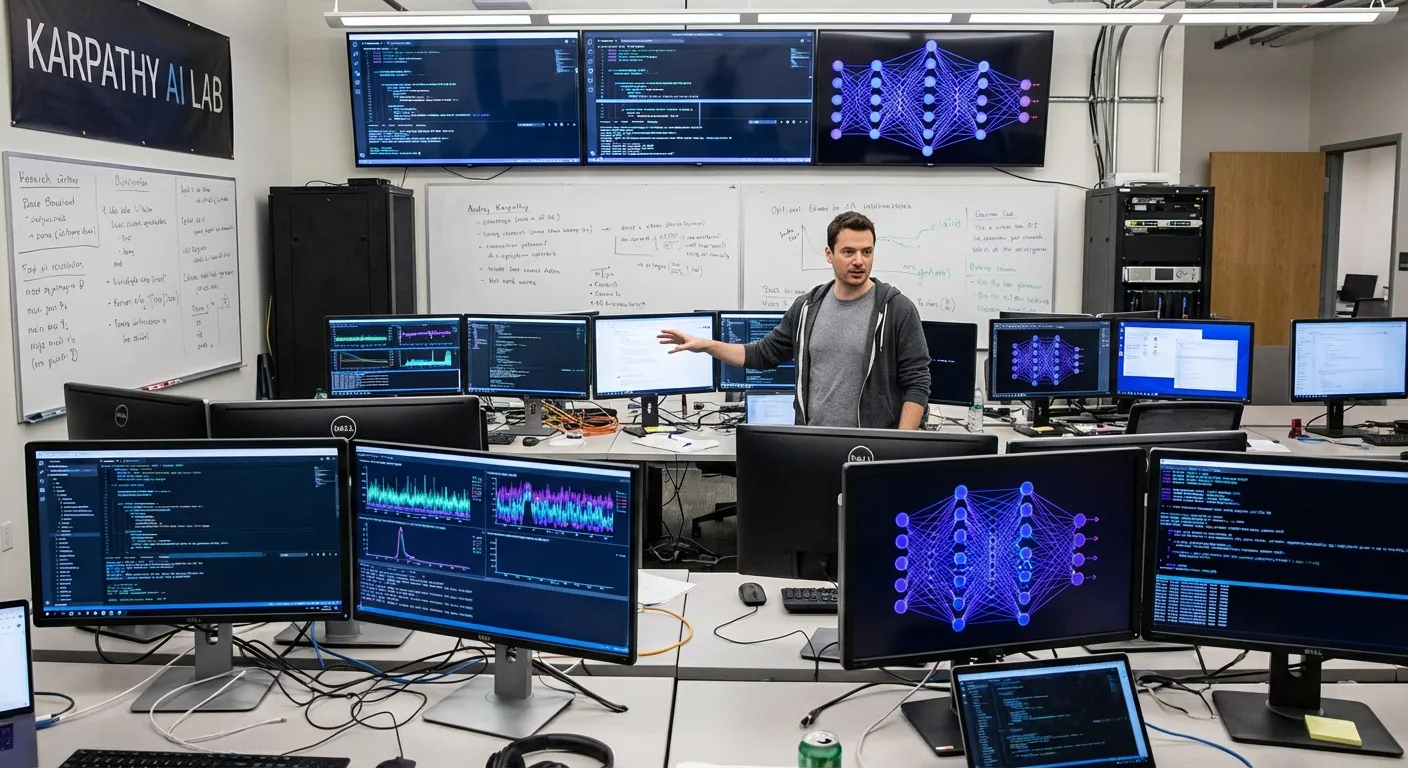 Autoresearch от Карпатого: ИИ теперь сам себя улучшает сотнями экспериментов за ночь